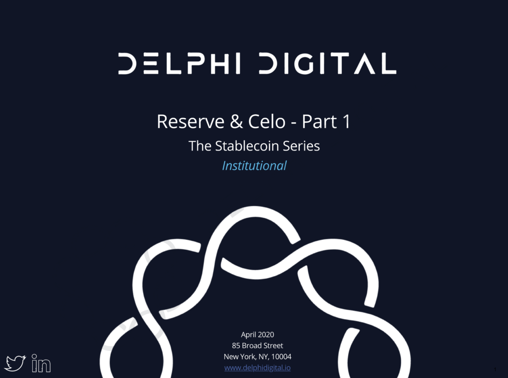Reserve & Celo – Part 1