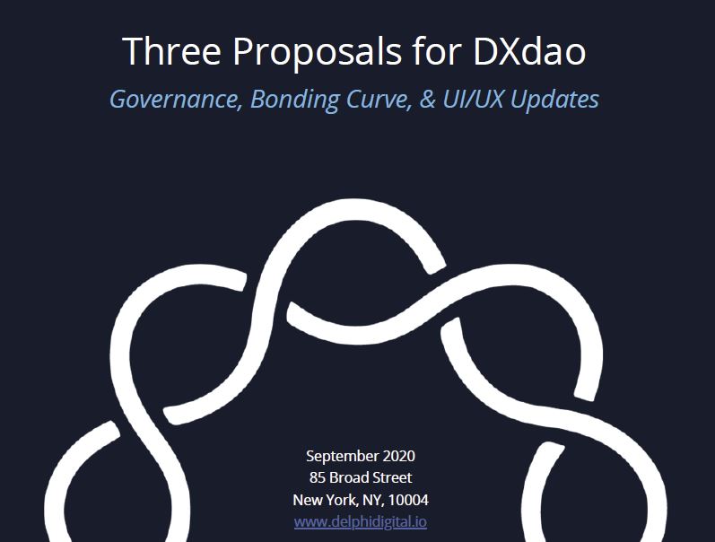 Three Proposals for DXdao